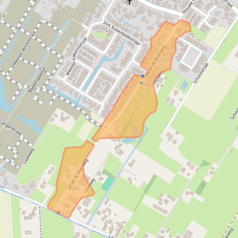 Kaart van postcodegebied 3864EZ.