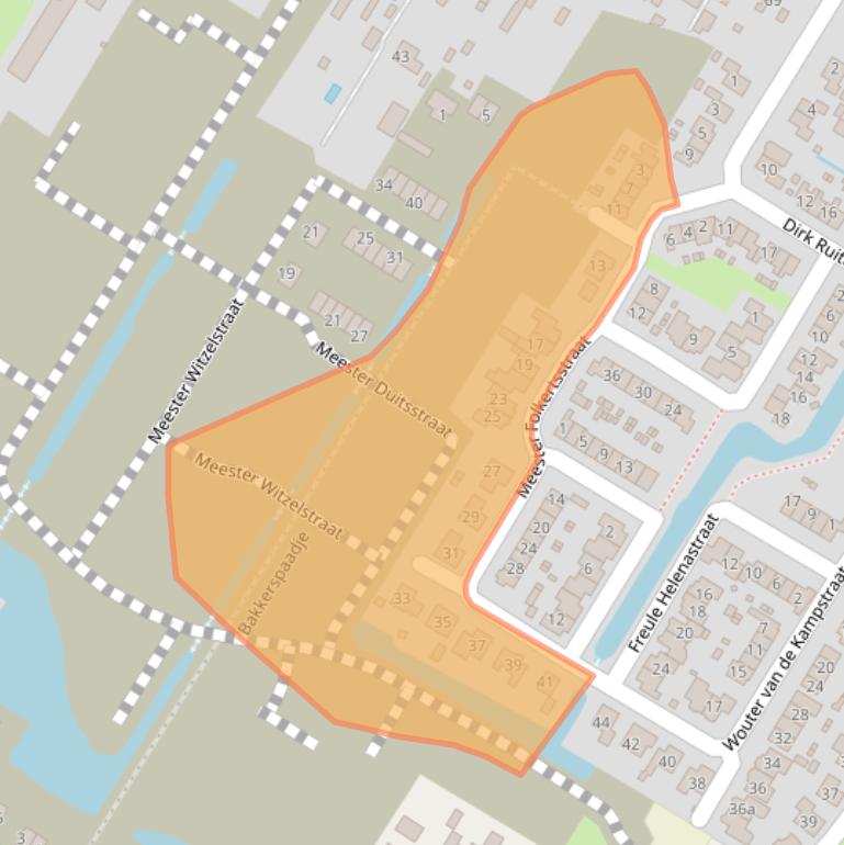 Kaart van postcodegebied 3864GC.