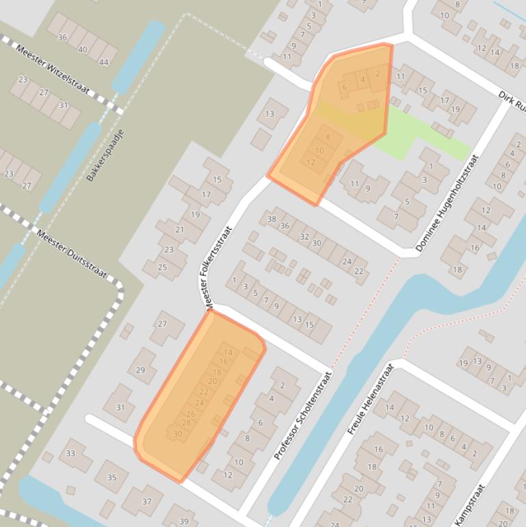 Kaart van postcodegebied 3864GD.