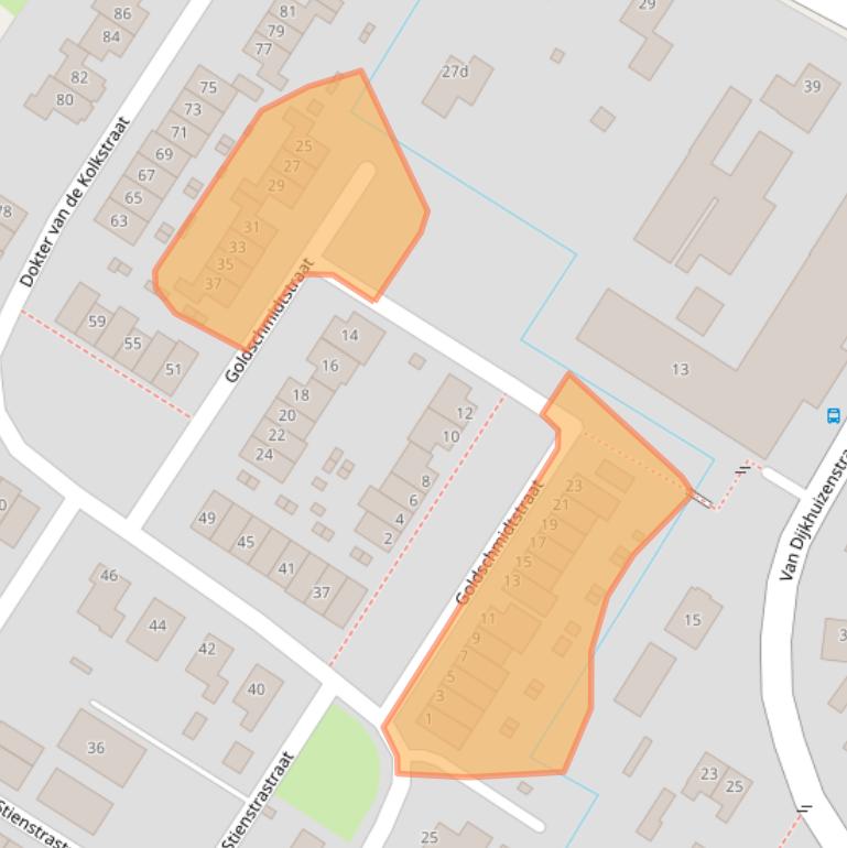 Kaart van postcodegebied 3864HC.