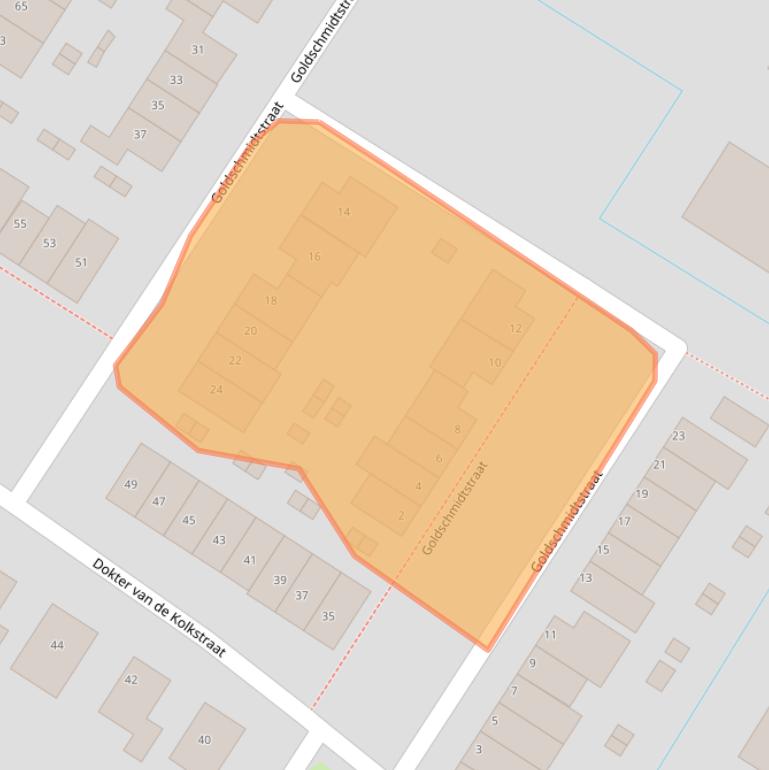 Kaart van postcodegebied 3864HD.