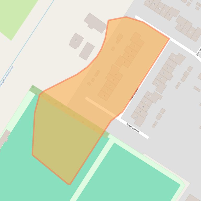 Kaart van postcodegebied 3864HH.