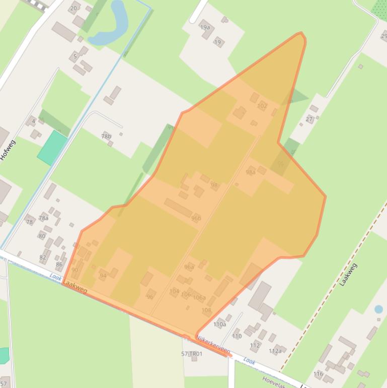 Kaart van postcodegebied 3864LE.