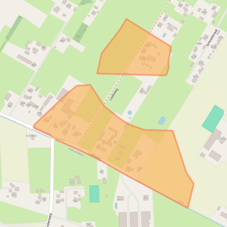 Kaart van postcodegebied 3864LG.