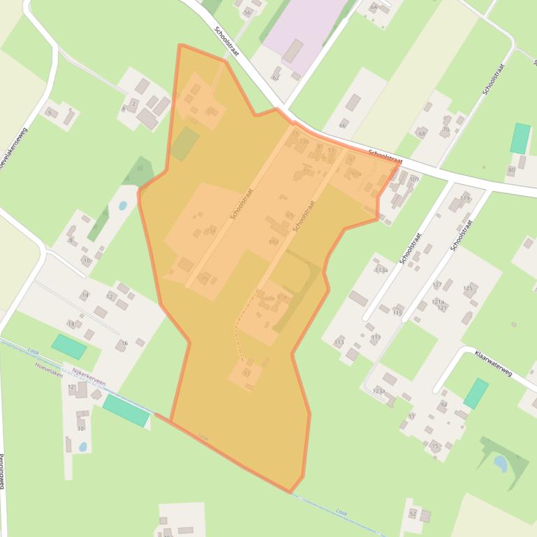 Kaart van postcodegebied 3864MC.