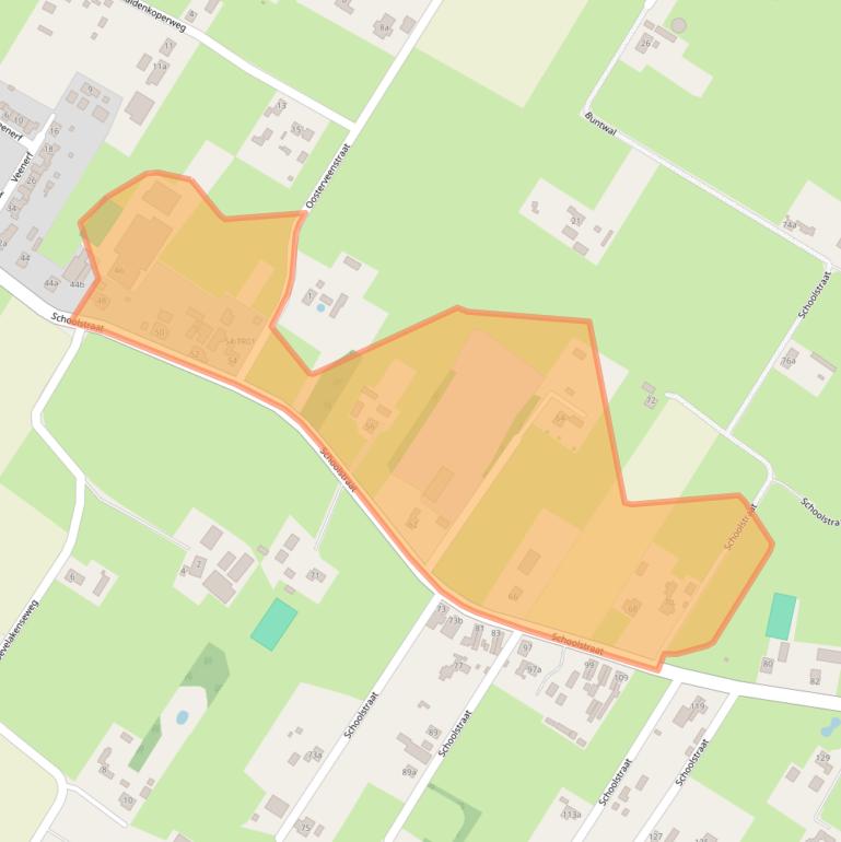 Kaart van postcodegebied 3864MJ.