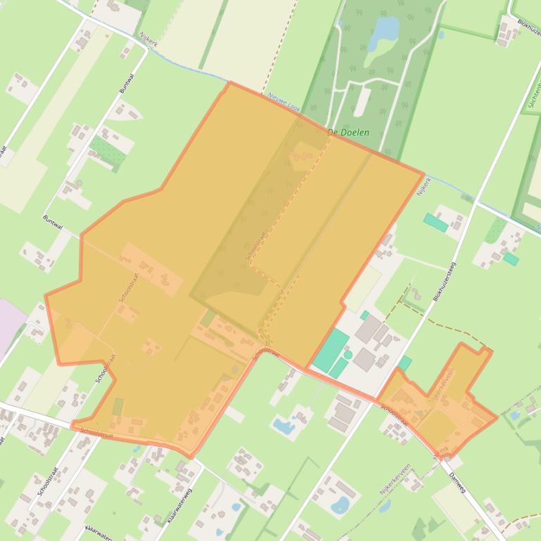 Kaart van postcodegebied 3864MK.