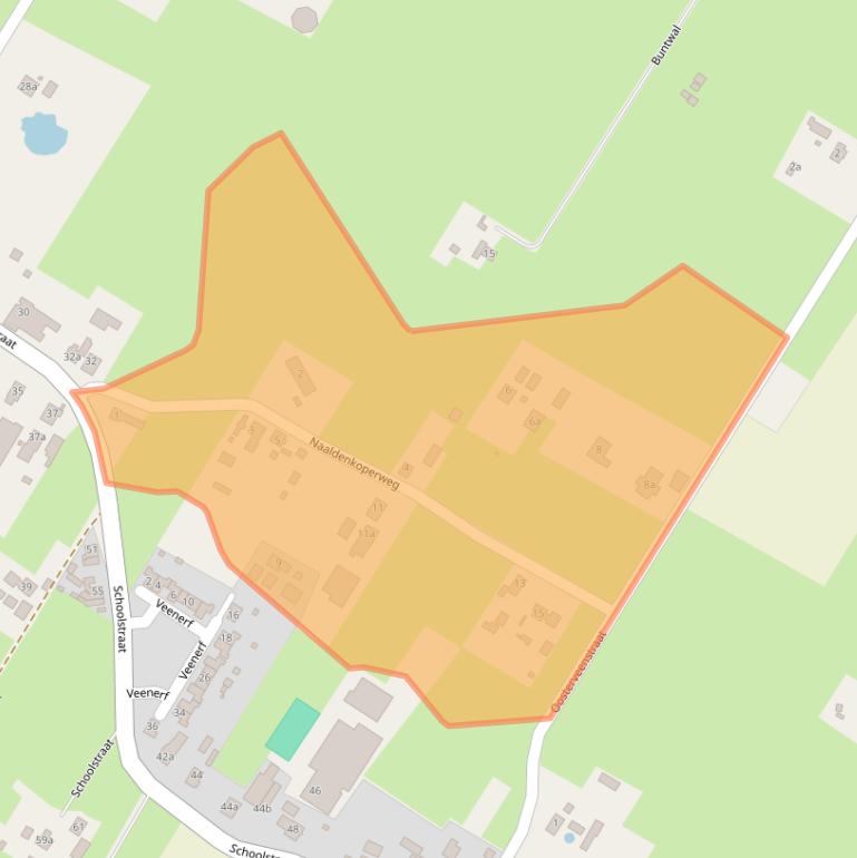 Kaart van postcodegebied 3864ML.