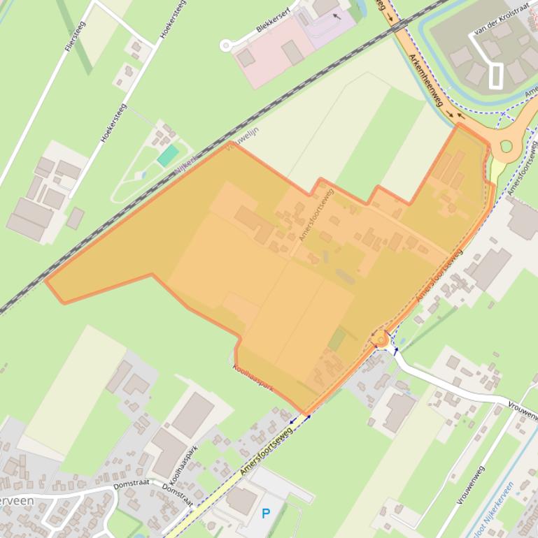 Kaart van postcodegebied 3864NB.