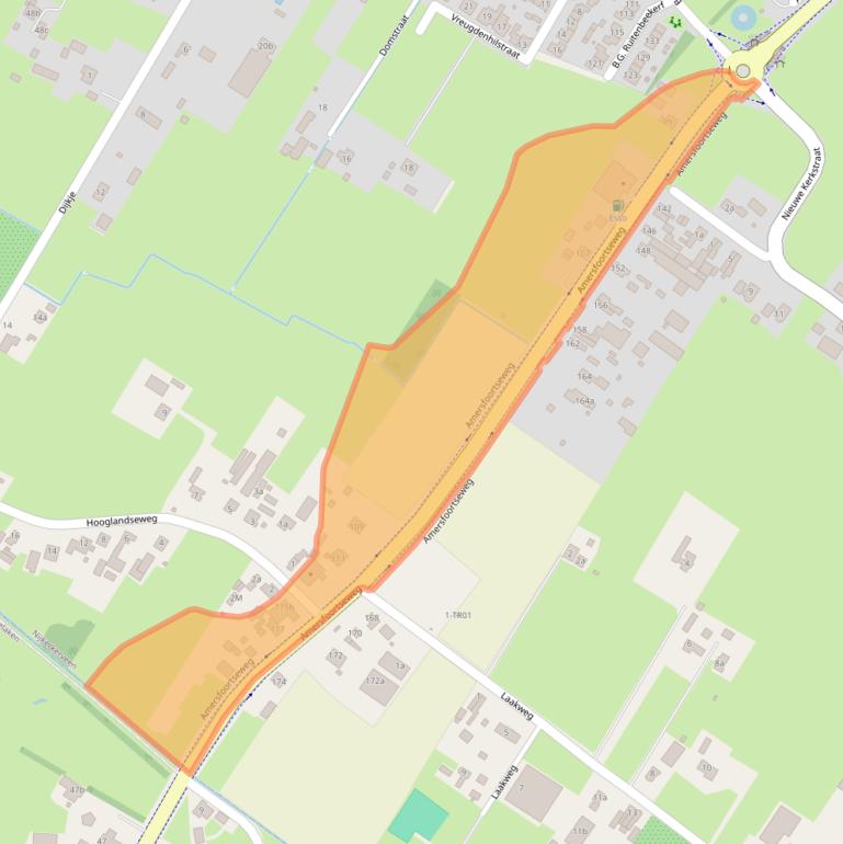 Kaart van postcodegebied 3864ND.