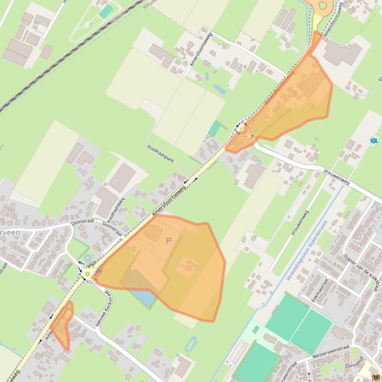 Kaart van postcodegebied 3864NH.