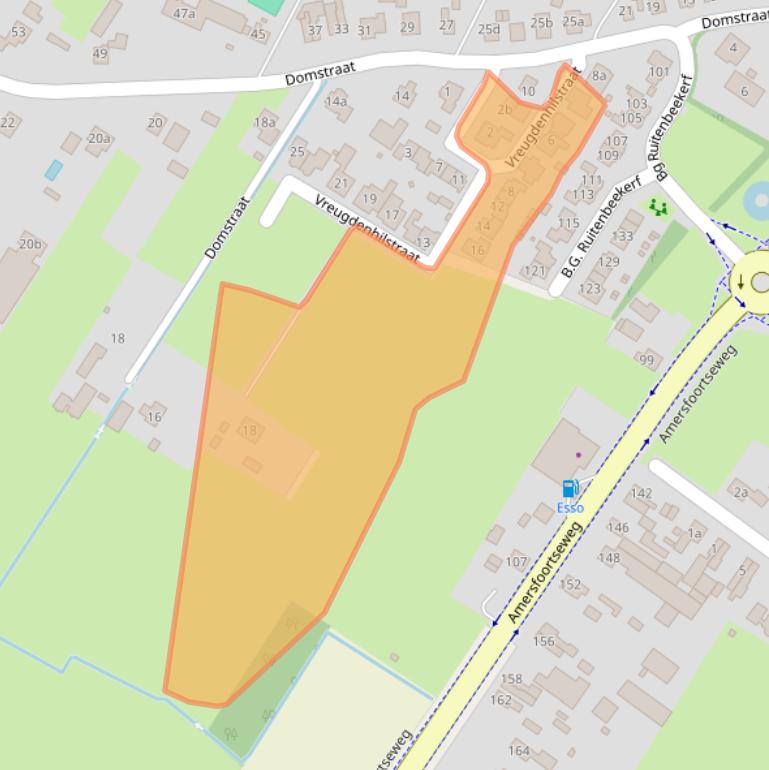 Kaart van postcodegebied 3864PK.