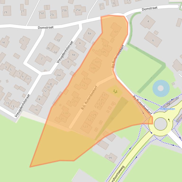 Kaart van postcodegebied 3864PL.