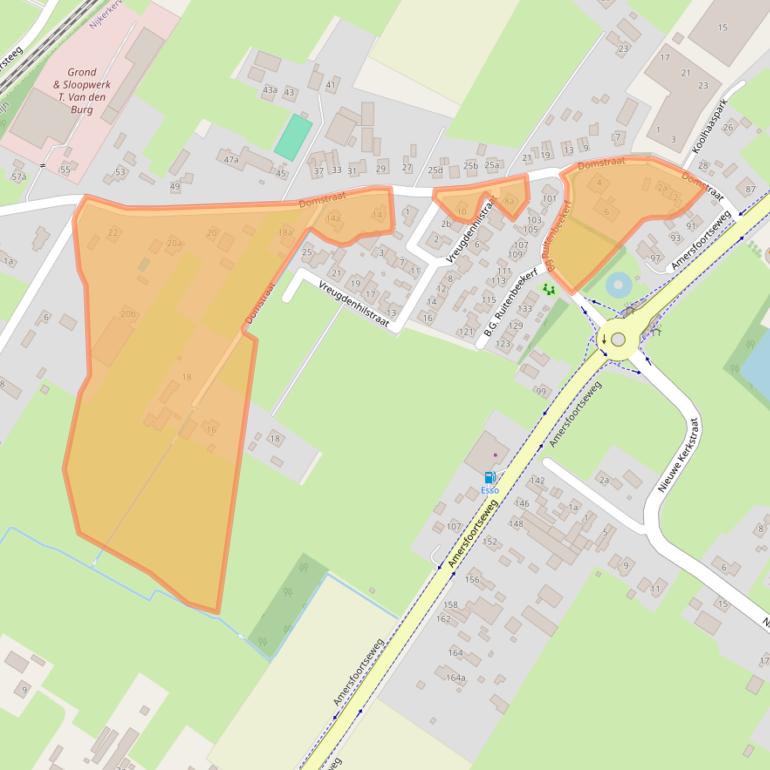 Kaart van postcodegebied 3864PP.