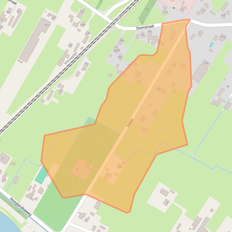 Kaart van postcodegebied 3864PT.