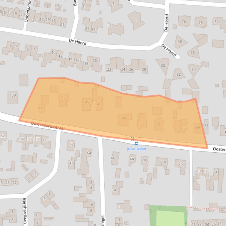 Kaart van postcodegebied 3871AB.