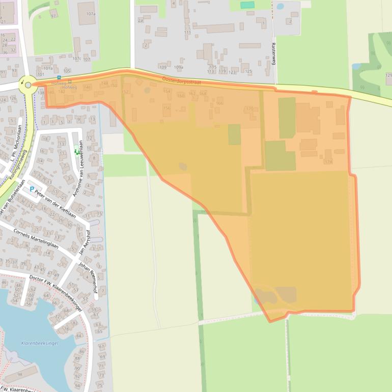 Kaart van postcodegebied 3871AH.