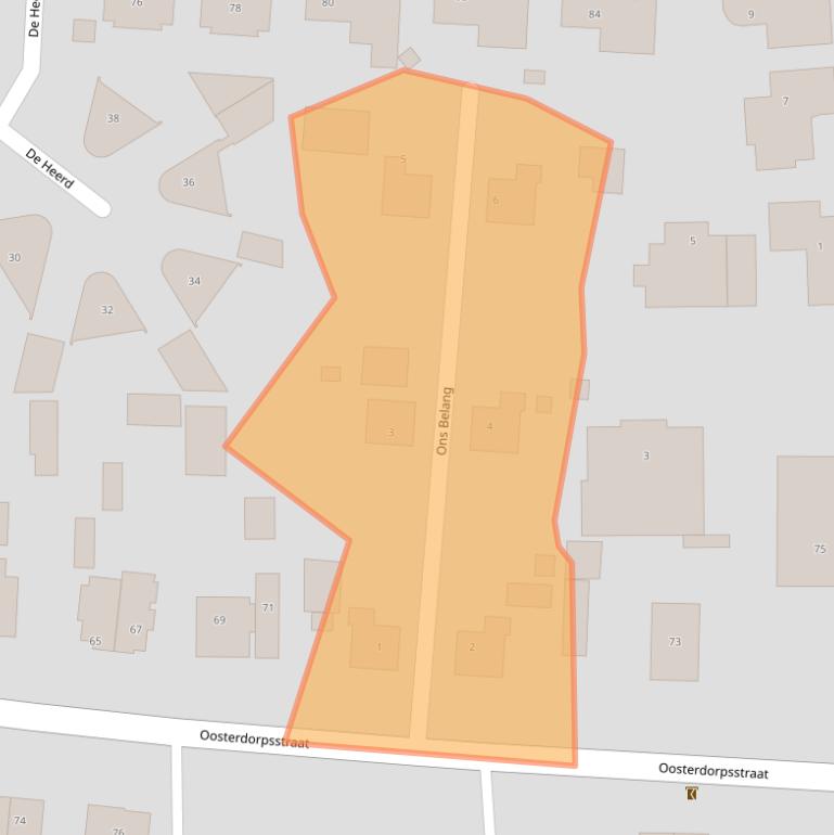 Kaart van postcodegebied 3871AK.