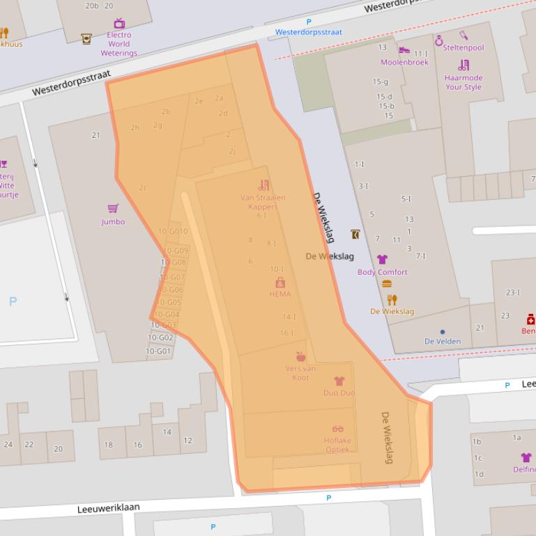 Kaart van postcodegebied 3871AS.