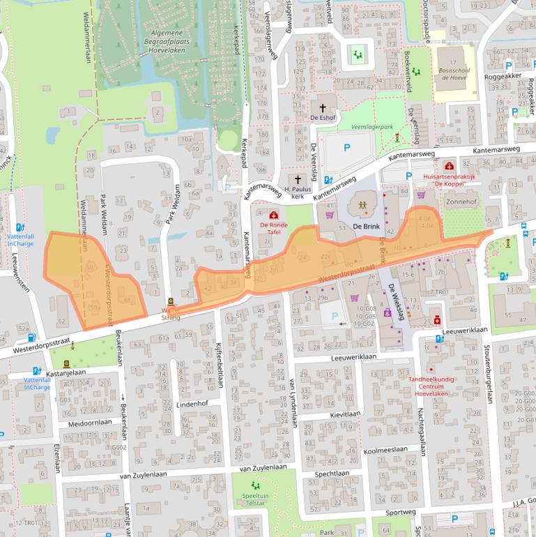 Kaart van postcodegebied 3871AX.