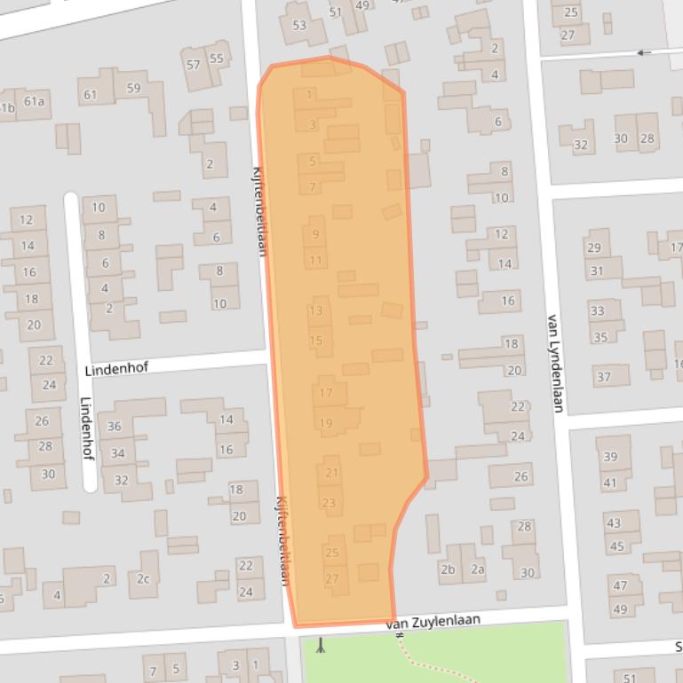 Kaart van postcodegebied 3871BB.