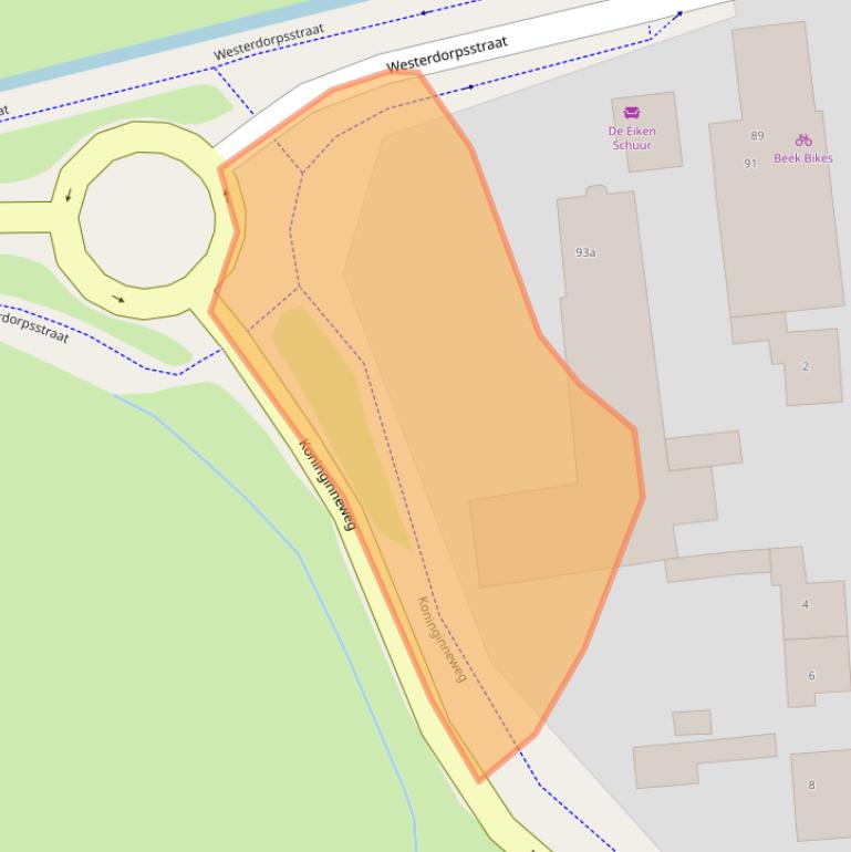 Kaart van postcodegebied 3871BS.