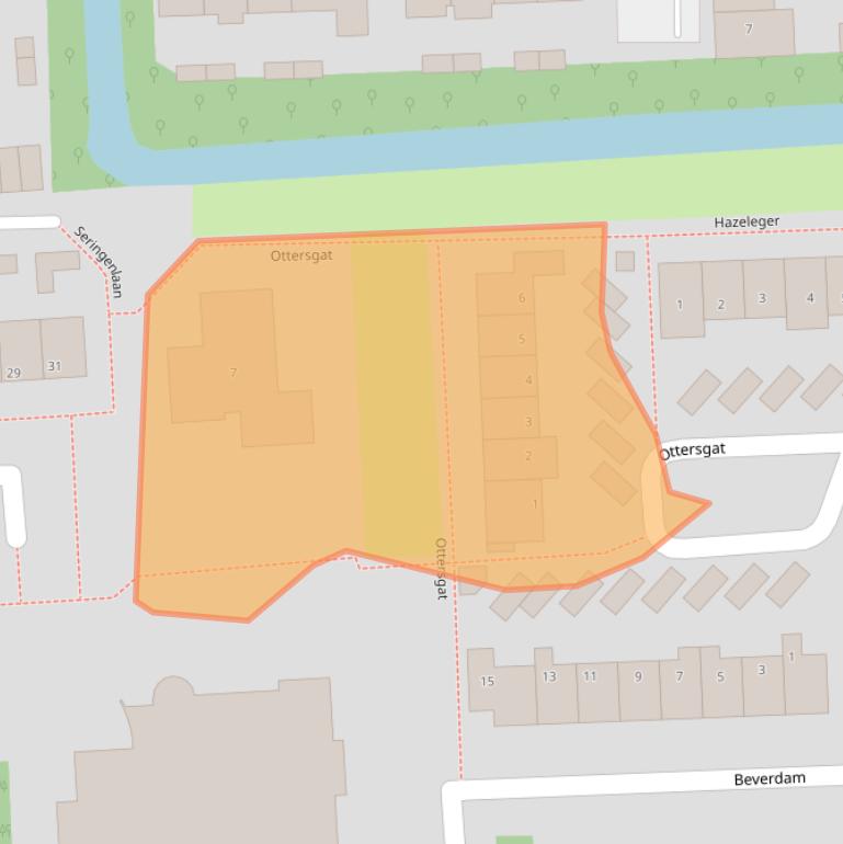 Kaart van postcodegebied 3871CS.