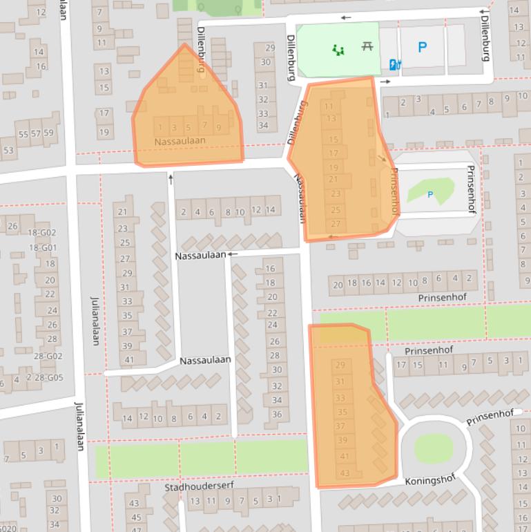 Kaart van postcodegebied 3871CV.