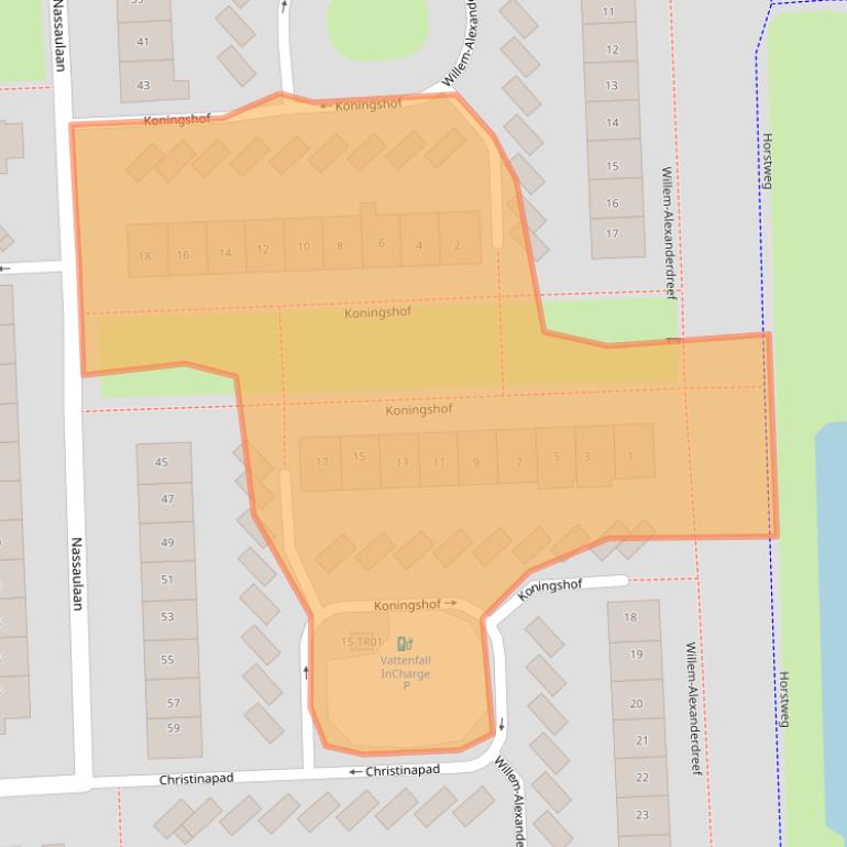 Kaart van postcodegebied 3871DA.