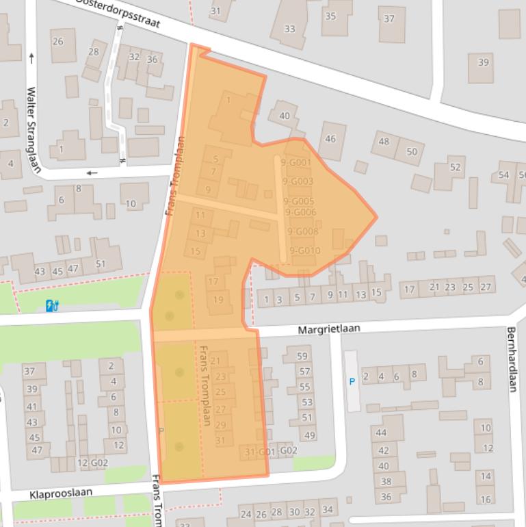 Kaart van postcodegebied 3871EL.