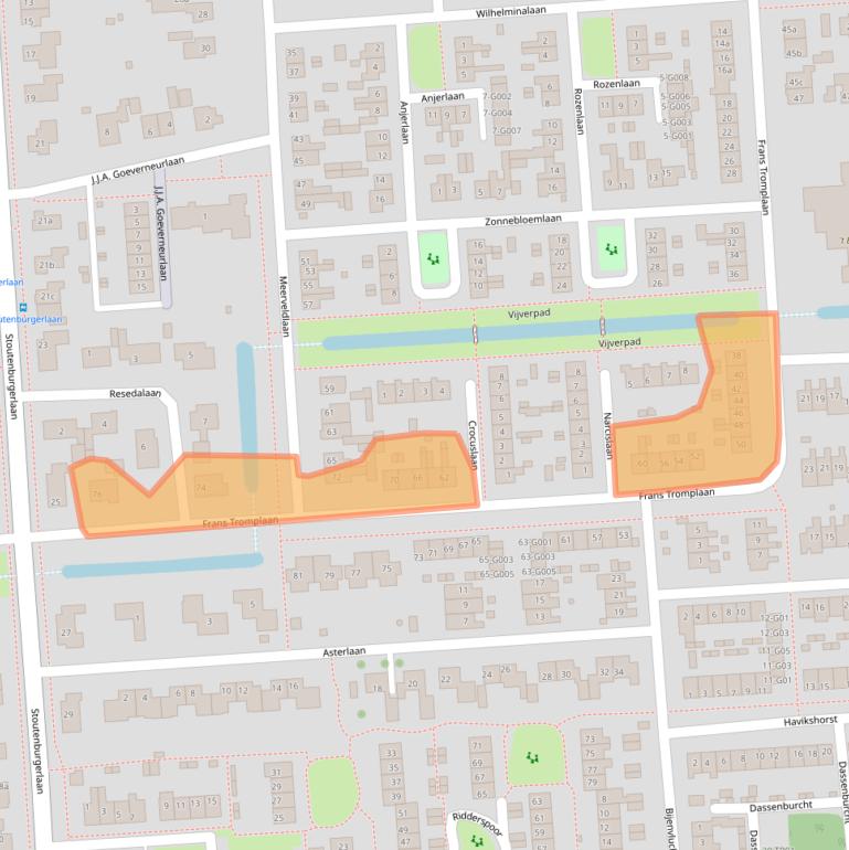 Kaart van postcodegebied 3871EP.