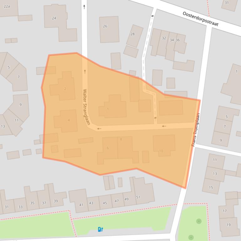 Kaart van postcodegebied 3871EZ.