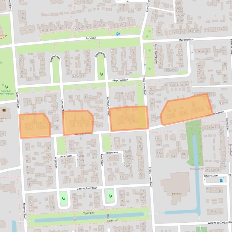 Kaart van postcodegebied 3871GA.
