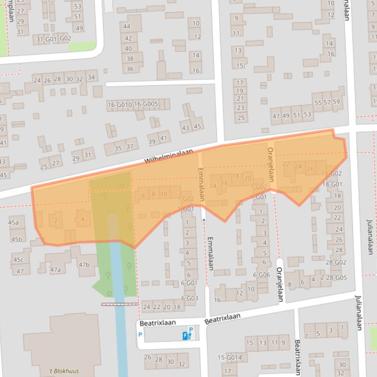 Kaart van postcodegebied 3871GC.