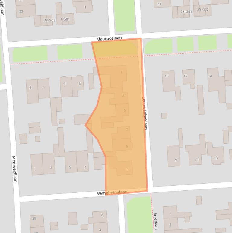 Kaart van postcodegebied 3871GD.