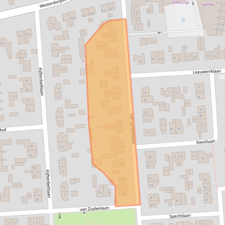 Kaart van postcodegebied 3871HC.