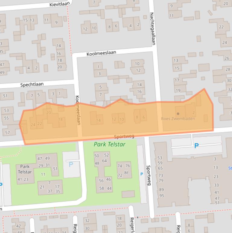 Kaart van postcodegebied 3871HH.