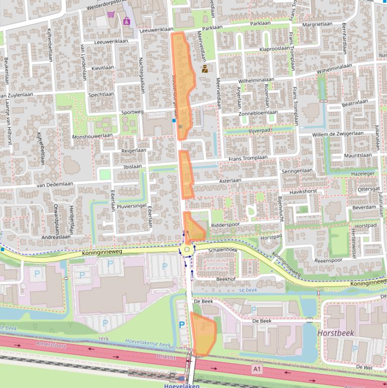 Kaart van postcodegebied 3871JA.