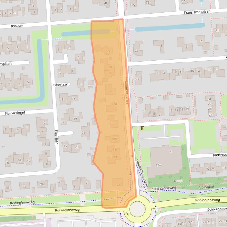 Kaart van postcodegebied 3871JC.