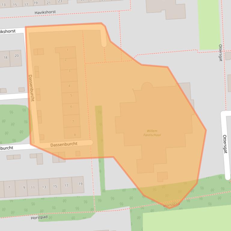 Kaart van postcodegebied 3871JM.