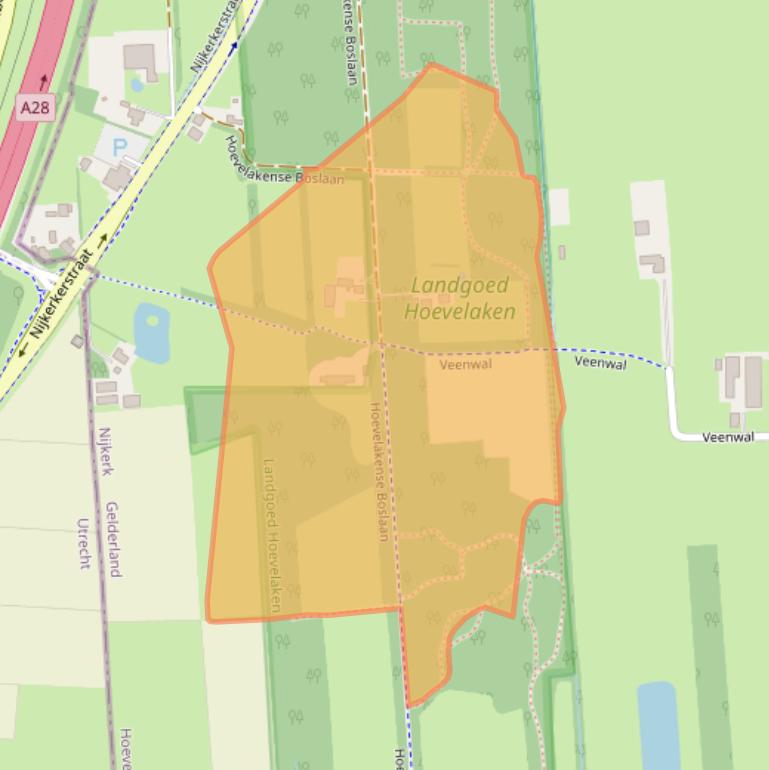 Kaart van postcodegebied 3871KA.