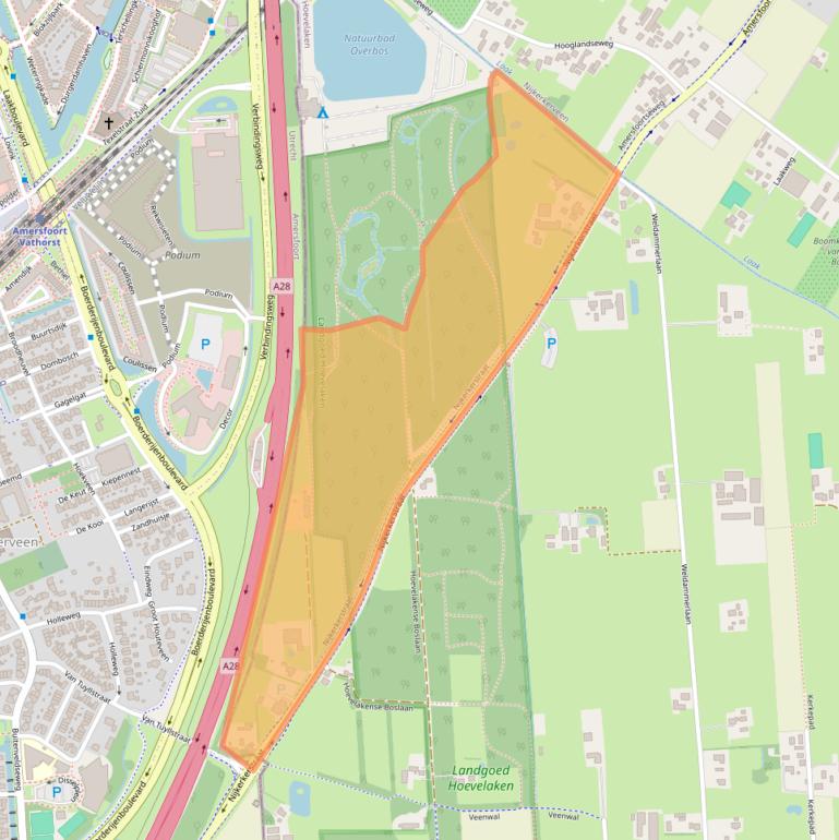 Kaart van postcodegebied 3871KB.