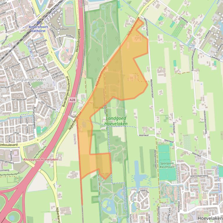 Kaart van postcodegebied 3871KC.