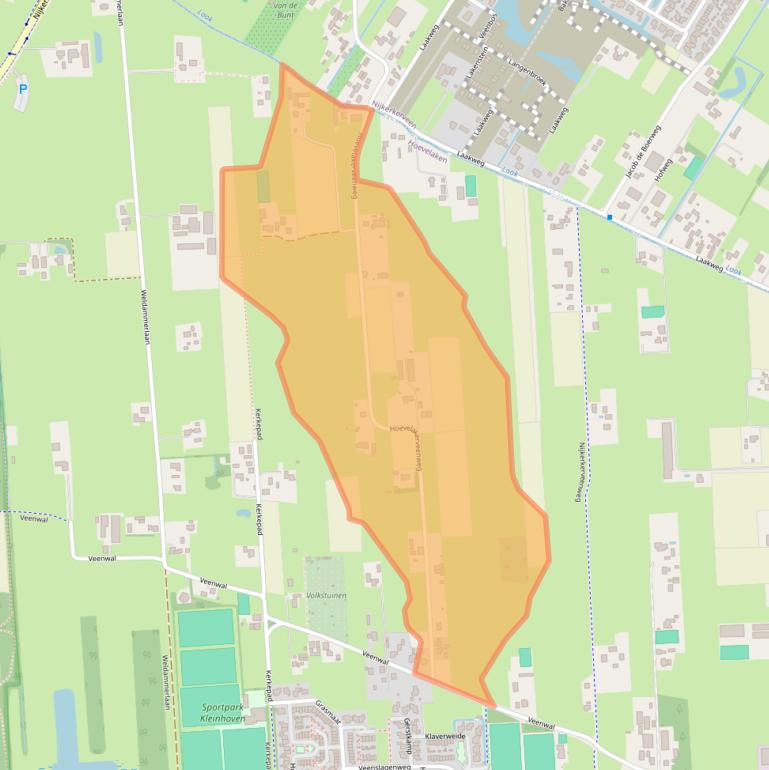 Kaart van postcodegebied 3871KK.