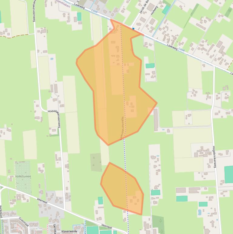 Kaart van postcodegebied 3871KL.