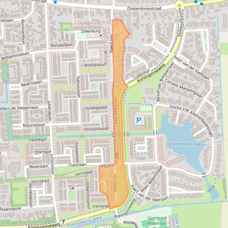 Kaart van postcodegebied 3871KP.