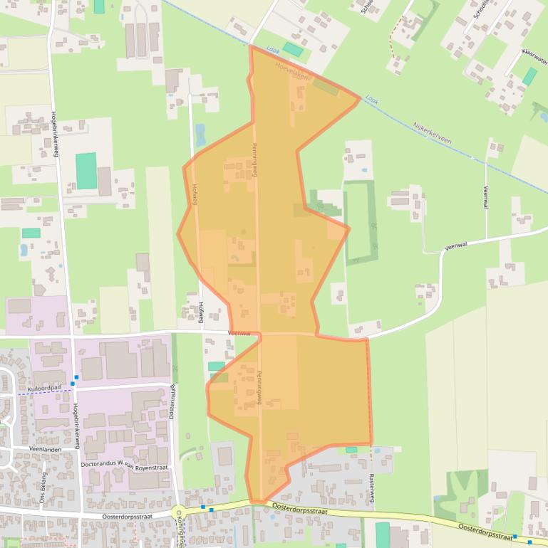 Kaart van postcodegebied 3871KS.