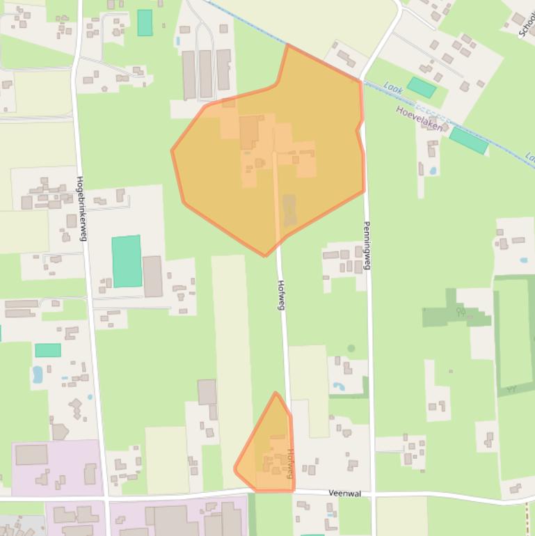 Kaart van postcodegebied 3871KT.