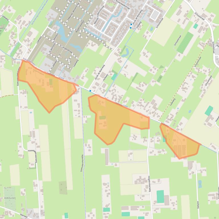 Kaart van postcodegebied 3871LB.