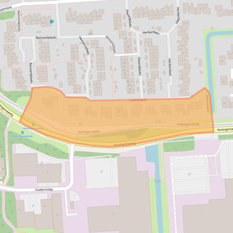 Kaart van postcodegebied 3871MB.